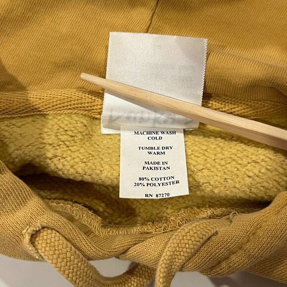 Kunky's Floral Appliqué Hoodie, NWT, Yellow, L - Picture 5 of 10